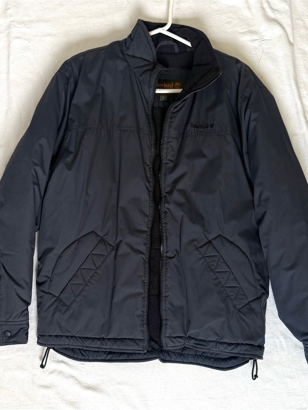 Timberland Men’s Charcoal Fleece-Lined Jacket Size S - Picture 2 of 10